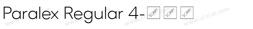 Paralex Regular 4字体转换